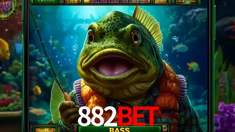 Personagem de peixe pescador do popular jogo de slot com tema de pescaria, uma das emocionantes opções de caça-níqueis para jogar e ganhar no cassino 882BET.